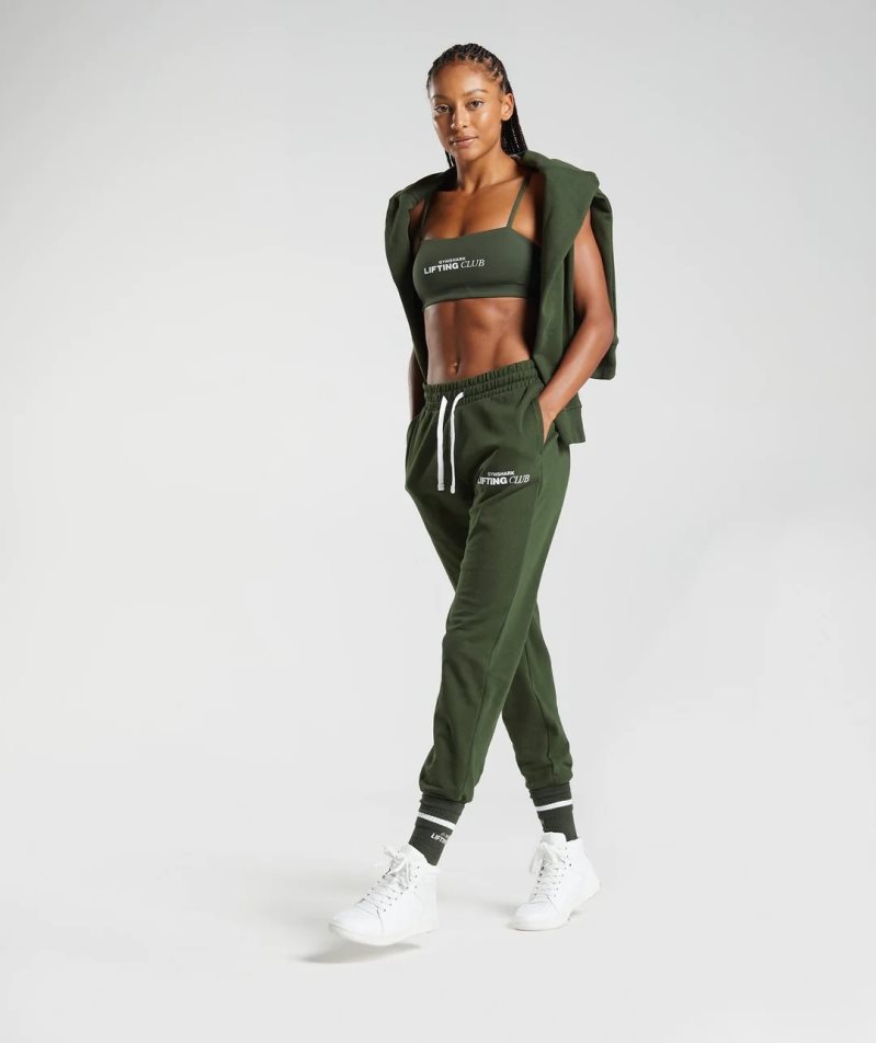 Women's Gymshark Social Club Jogger Olive | CA 3AD158